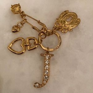 Gold Juicy Couture Key Chain